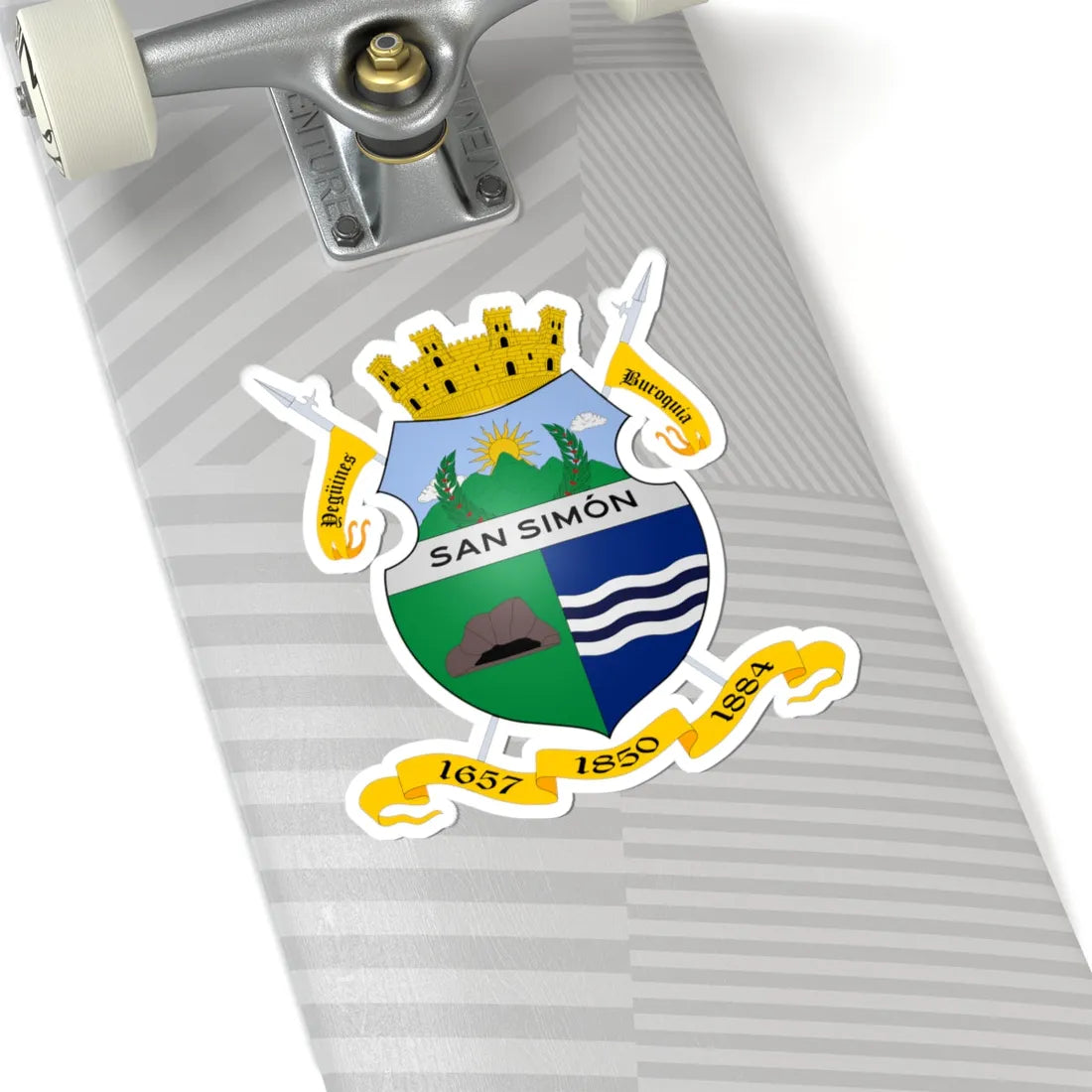 ESC-S-Simon Rodriguez (Venezuela) (Coat of Arms) STICKER Vinyl Kiss-Cut Decal - The Sticker Space