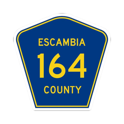 Escambia County 164 (Florida) (Road Sign) STICKER Vinyl Kiss-Cut Decal 2 Inch White - The Sticker Space