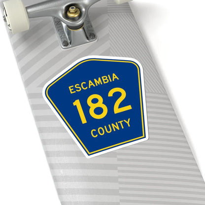 Escambia County 182 (Florida) (Road Sign) STICKER Vinyl Kiss-Cut Decal - The Sticker Space