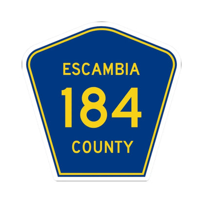 Escambia County 184 (Florida) (Road Sign) STICKER Vinyl Kiss-Cut Decal 2 Inch White - The Sticker Space