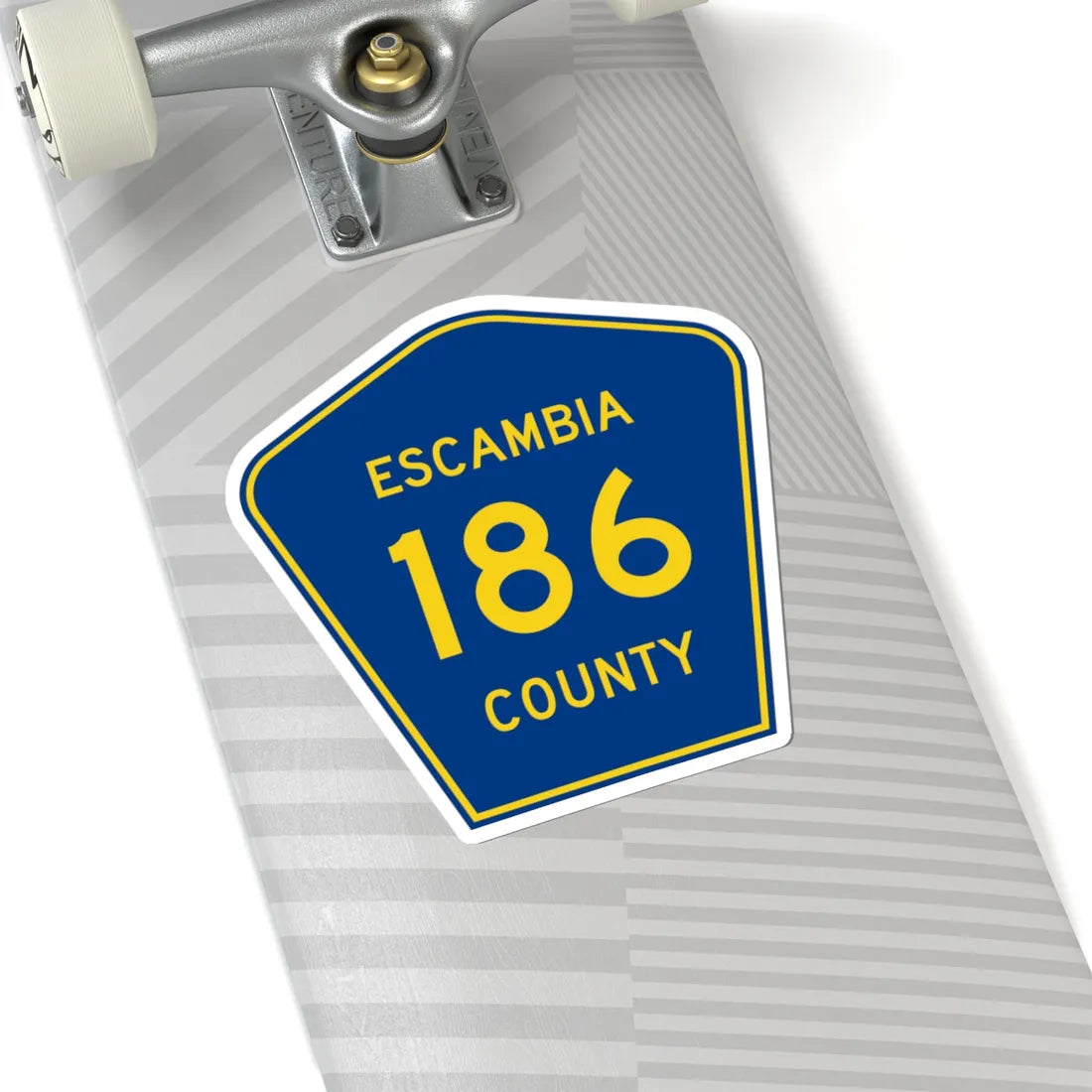 Escambia County 186 (Florida) (Road Sign) STICKER Vinyl Kiss-Cut Decal - The Sticker Space