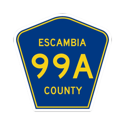Escambia County 99A (Florida) (Road Sign) STICKER Vinyl Kiss-Cut Decal 2 Inch White - The Sticker Space