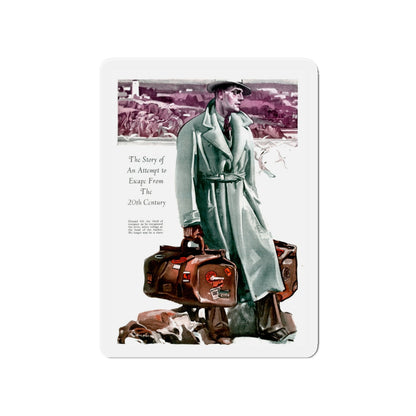 Escape, 1933 (Magazine Illustration) Refrigerator Magnet-4" x 4"-The Sticker Space