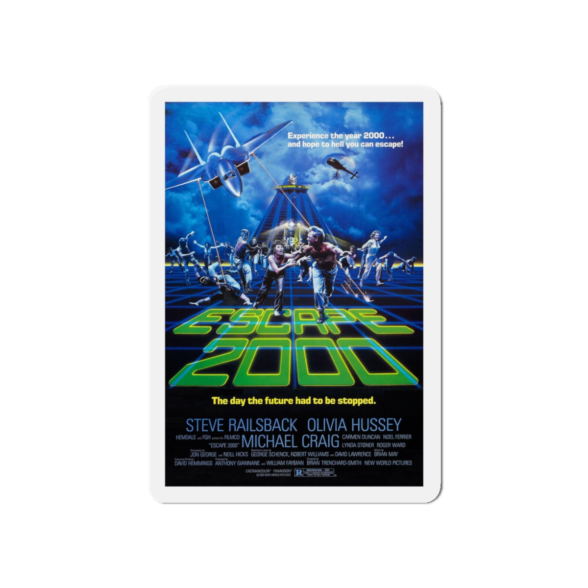 ESCAPE 2000 (TURKEY SHOOT) 1982 Movie Poster - Die-Cut Magnet-5" x 5"-The Sticker Space