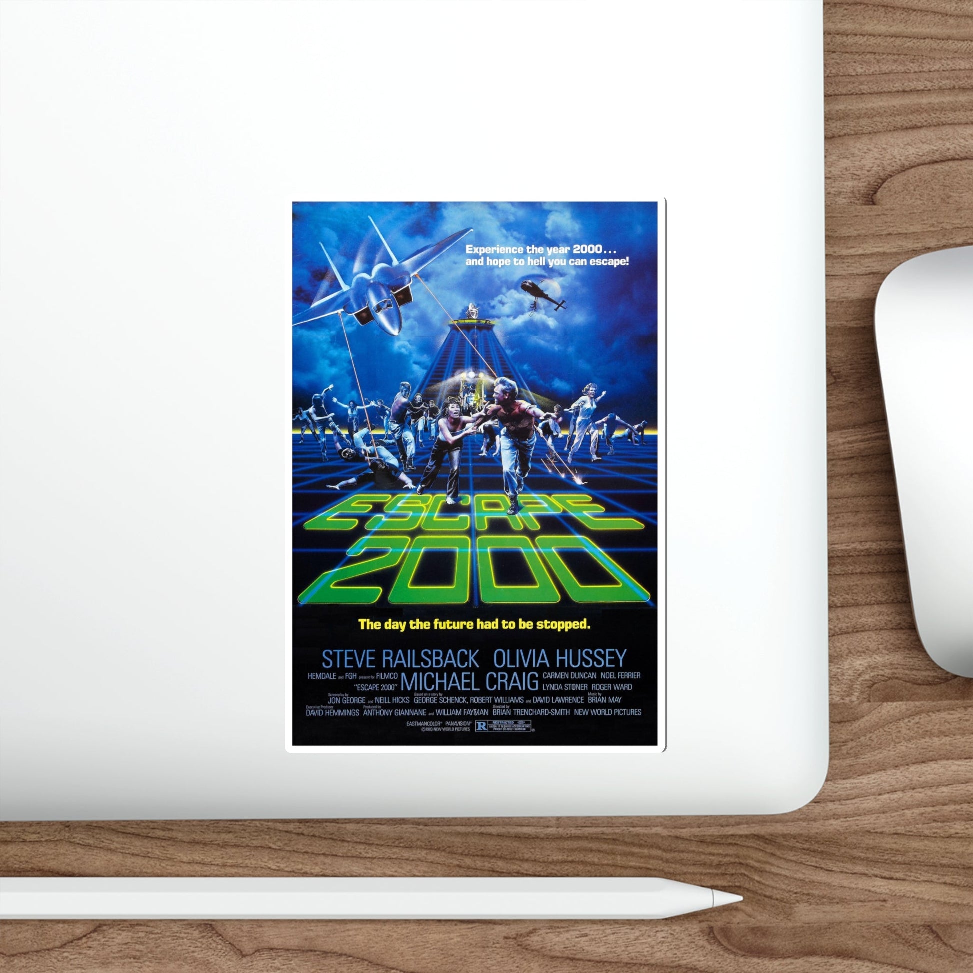 ESCAPE 2000 (TURKEY SHOOT) 1982 Movie Poster STICKER Vinyl Die-Cut Decal-The Sticker Space