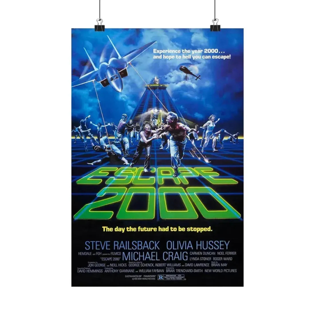 ESCAPE 2000 (TURKEY SHOOT) 1982 - Paper Movie Poster 12″ x 18″ Matte - The Sticker Space