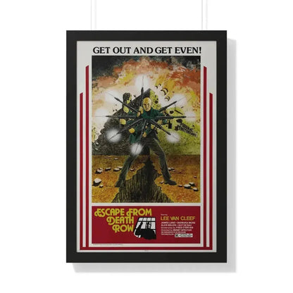 ESCAPE FROM DEATH ROW 1973 - Framed Movie Poster 20" x 30" Black - The Sticker Space