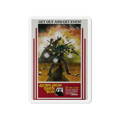 ESCAPE FROM DEATH ROW 1973 Movie Poster - Refrigerator Magnet 2 Inch - The Sticker Space