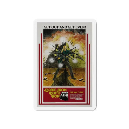 ESCAPE FROM DEATH ROW 1973 Movie Poster - Refrigerator Magnet 5 Inch - The Sticker Space