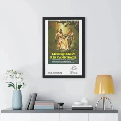 ESCAPE FROM HELL (GERMAN) 1980 - Framed Movie Poster - The Sticker Space