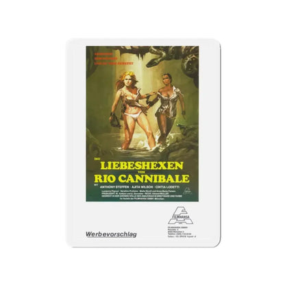 ESCAPE FROM HELL (GERMAN) 1980 Movie Poster - Refrigerator Magnet 2 Inch - The Sticker Space