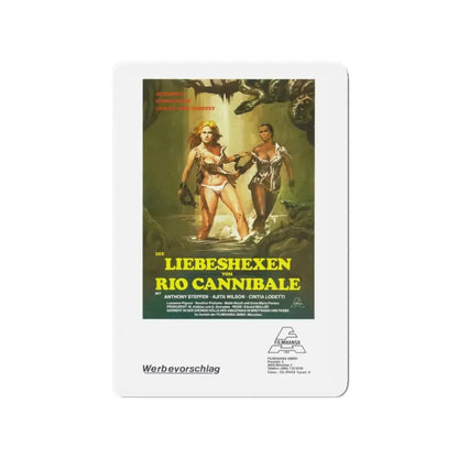 ESCAPE FROM HELL (GERMAN) 1980 Movie Poster - Refrigerator Magnet 3 Inch - The Sticker Space