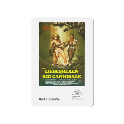 ESCAPE FROM HELL (GERMAN) 1980 Movie Poster - Refrigerator Magnet 4 Inch - The Sticker Space