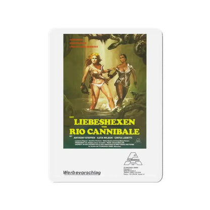 ESCAPE FROM HELL (GERMAN) 1980 Movie Poster - Refrigerator Magnet - The Sticker Space