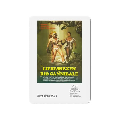 ESCAPE FROM HELL (GERMAN) 1980 Movie Poster - Refrigerator Magnet - The Sticker Space