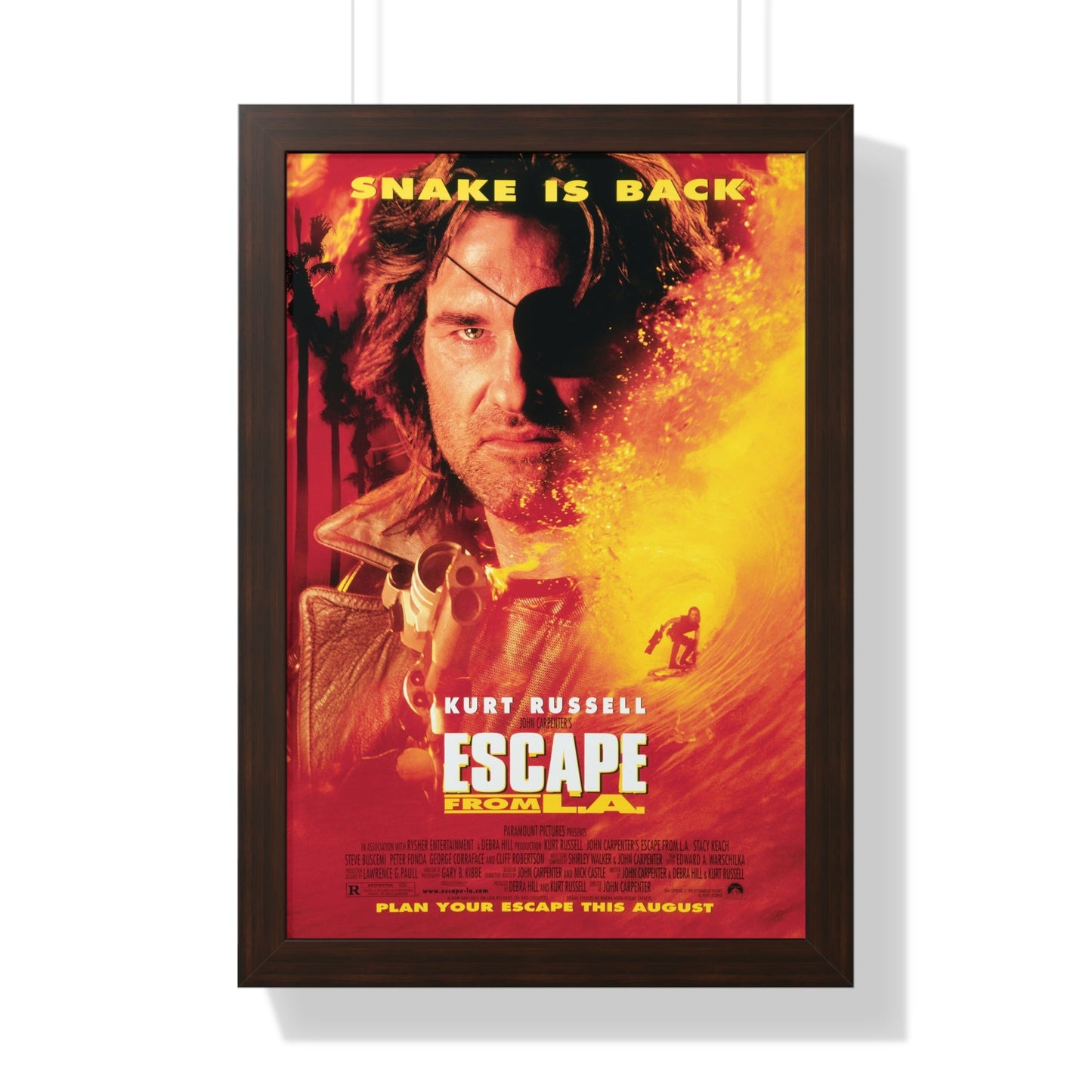 ESCAPE FROM L.A. 1996 - Framed Movie Poster-16″ x 24″-The Sticker Space