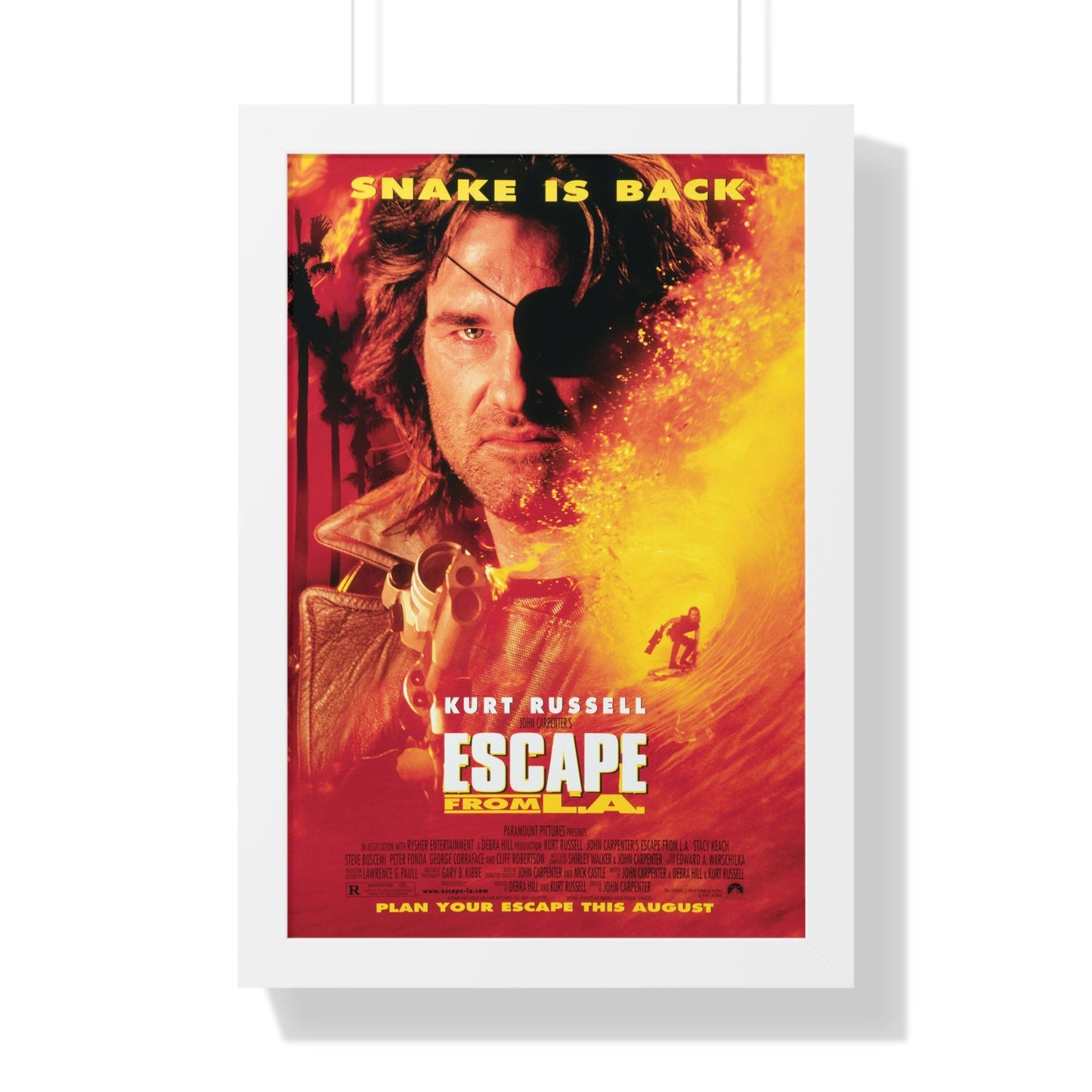 ESCAPE FROM L.A. 1996 - Framed Movie Poster-16″ x 24″-The Sticker Space