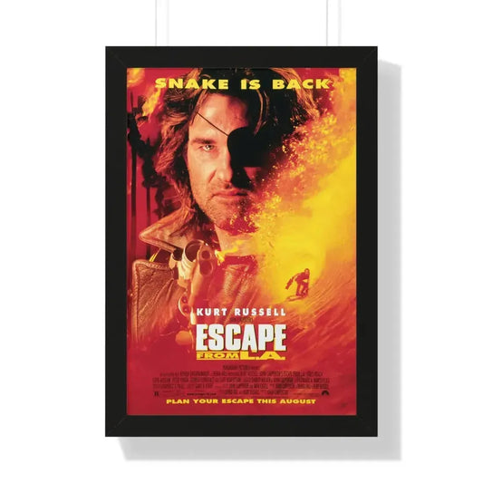 ESCAPE FROM L.A. 1996 - Framed Movie Poster 16″ x 24″ Black - The Sticker Space