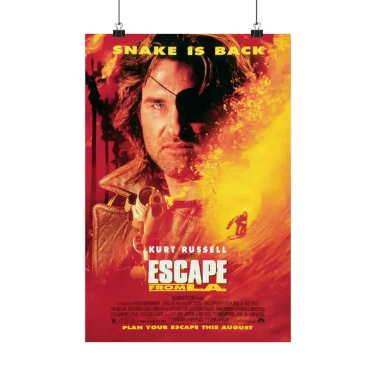 ESCAPE FROM L.A. 1996 - Paper Movie Poster 12″ x 18″ Matte - The Sticker Space