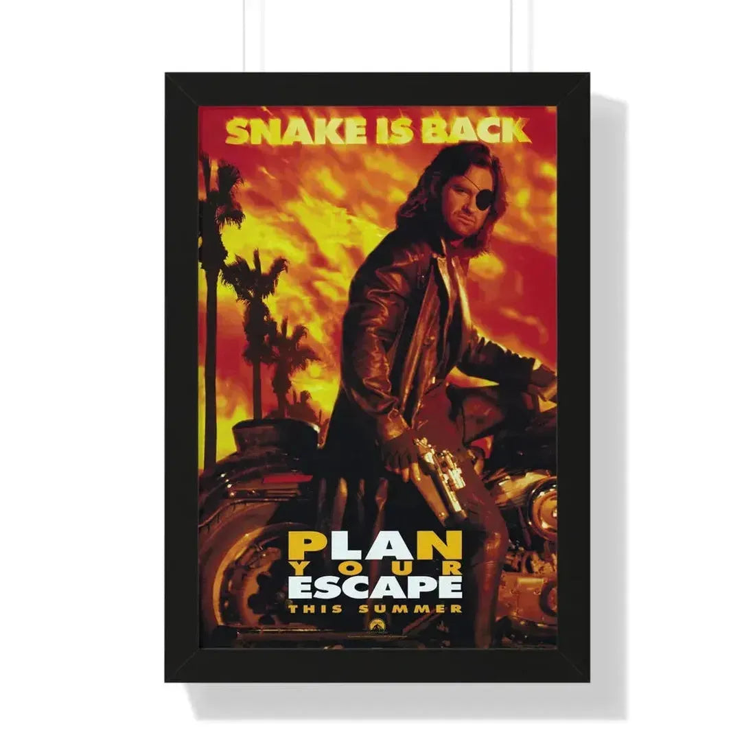 ESCAPE FROM L.A. (TEASER) 1996 - Framed Movie Poster 16″ x 24″ Black - The Sticker Space