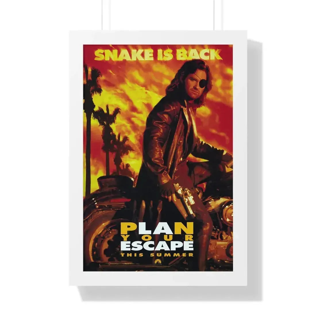 ESCAPE FROM L.A. (TEASER) 1996 - Framed Movie Poster 16″ x 24″ White - The Sticker Space