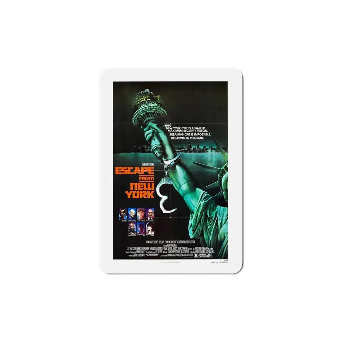 Escape from New York 1981 Movie Poster Refrigerator Magnet 4 Inch - The Sticker Space