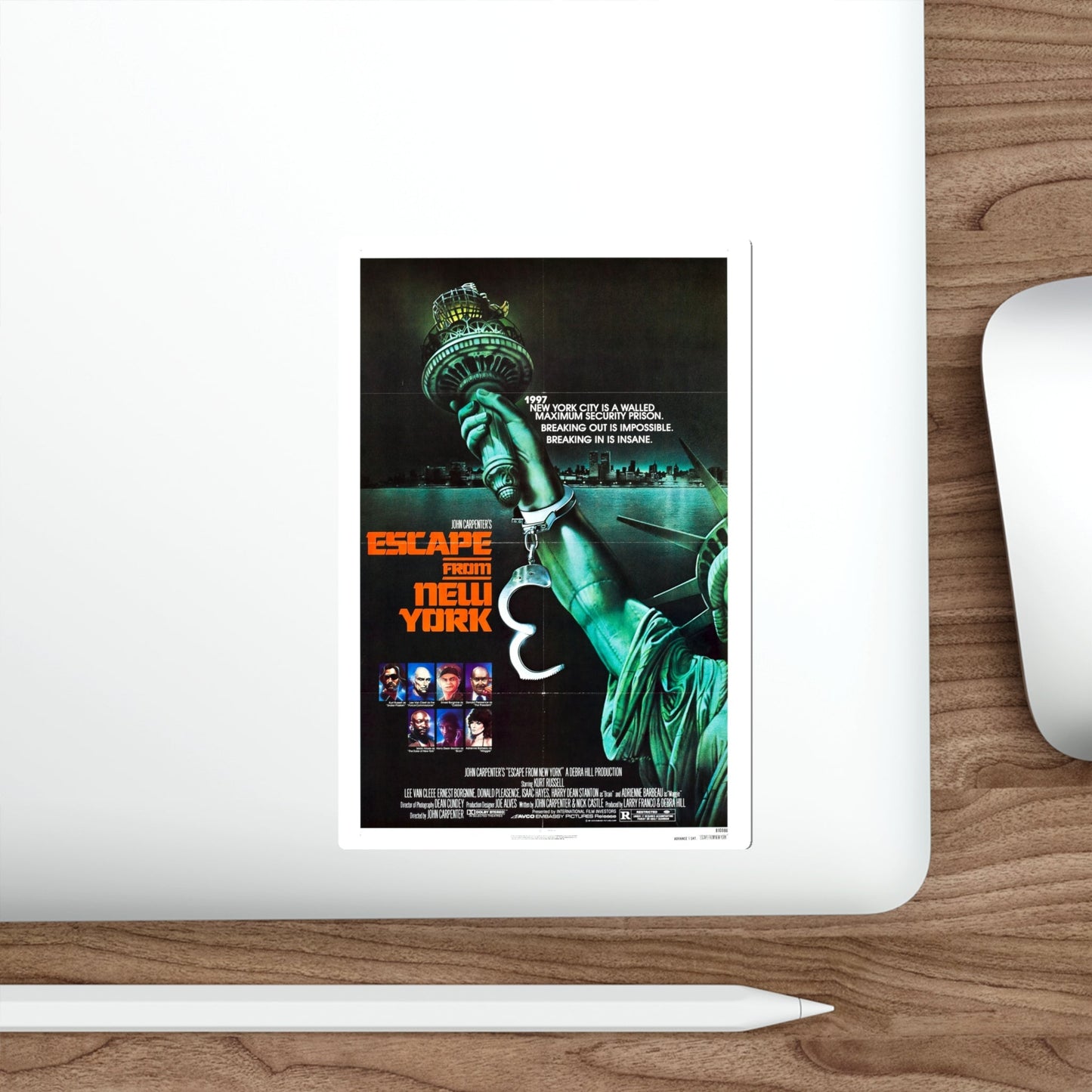 Escape from New York 1981 Movie Poster STICKER Vinyl Die-Cut Decal-The Sticker Space