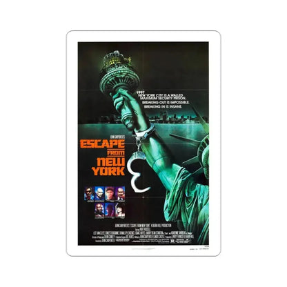 Escape from New York 1981 Movie Poster STICKER Vinyl Die-Cut Decal - The Sticker Space