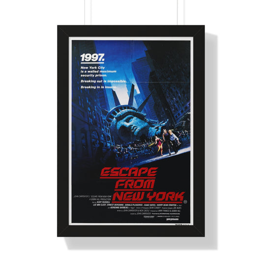 ESCAPE FROM NEW YORK (2) 1981 - Framed Movie Poster-16″ x 24″-The Sticker Space