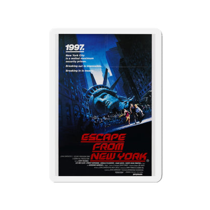 ESCAPE FROM NEW YORK (2) 1981 Movie Poster - Die-Cut Magnet-2" x 2"-The Sticker Space