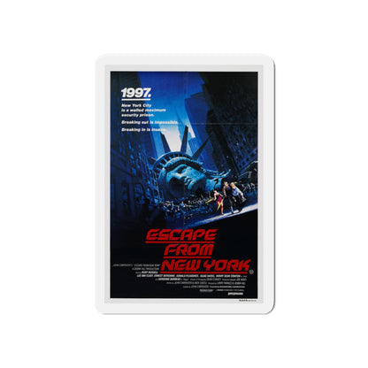 ESCAPE FROM NEW YORK (2) 1981 Movie Poster - Die-Cut Magnet-6 × 6"-The Sticker Space