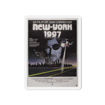 ESCAPE FROM NEW YORK (FRENCH) 1981 Movie Poster - Die-Cut Magnet-5" x 5"-The Sticker Space