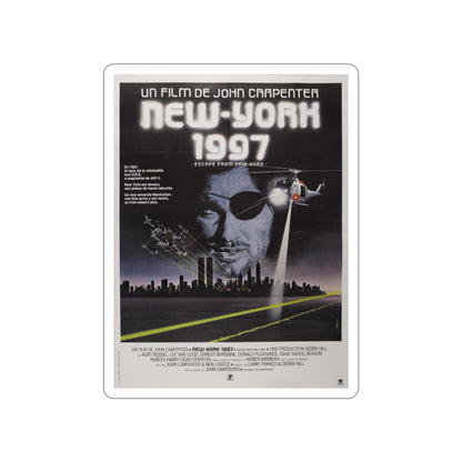 ESCAPE FROM NEW YORK (FRENCH) 1981 Movie Poster STICKER Vinyl Die-Cut Decal-2 Inch-The Sticker Space