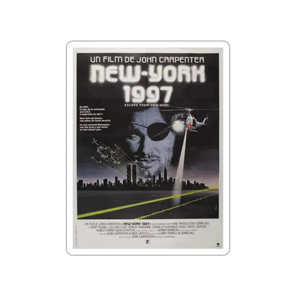 ESCAPE FROM NEW YORK (FRENCH) 1981 Movie Poster STICKER Vinyl Die-Cut Decal 2 Inch - The Sticker Space