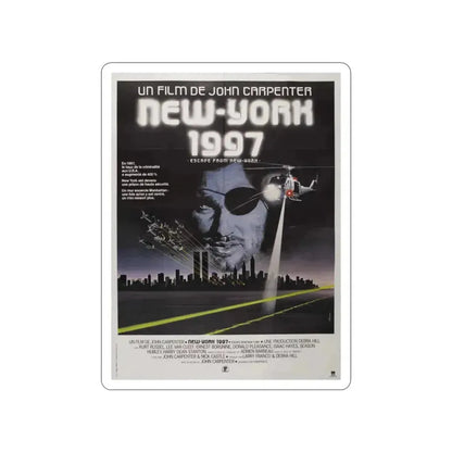 ESCAPE FROM NEW YORK (FRENCH) 1981 Movie Poster STICKER Vinyl Die-Cut Decal - The Sticker Space