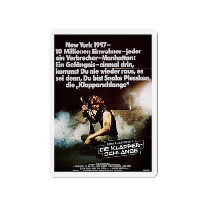 ESCAPE FROM NEW YORK (GERMAN) 1981 Movie Poster - Die-Cut Magnet-4" x 4"-The Sticker Space