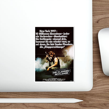 ESCAPE FROM NEW YORK (GERMAN) 1981 Movie Poster STICKER Vinyl Die-Cut Decal-The Sticker Space