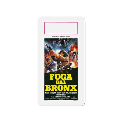 ESCAPE FROM THE BRONX (ITALIAN) 1983 Movie Poster - Refrigerator Magnet 3 Inch - The Sticker Space
