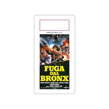 ESCAPE FROM THE BRONX (ITALIAN) 1983 Movie Poster STICKER Vinyl Die-Cut Decal 6 Inch - The Sticker Space
