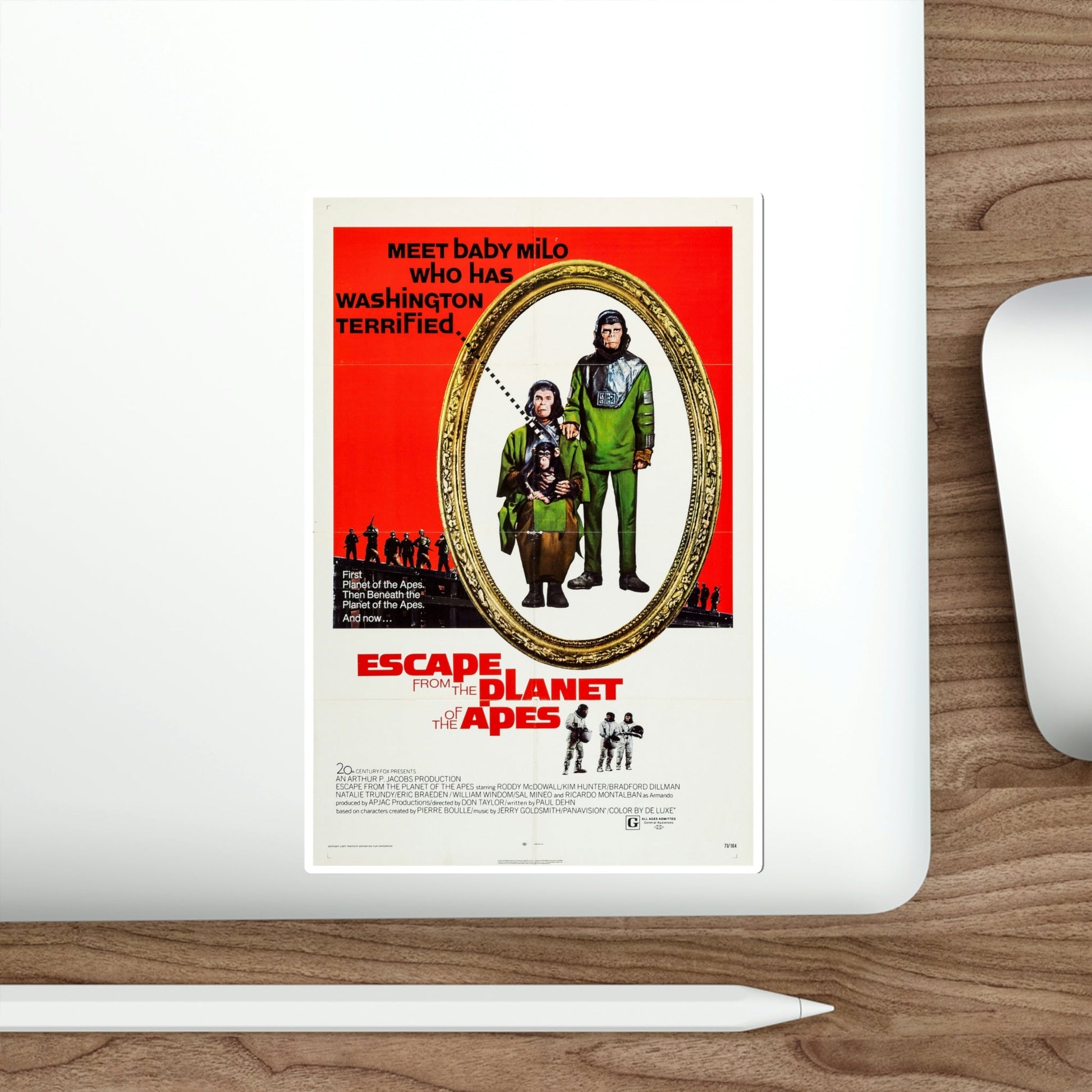 Escape from the Planet of the Apes 1971 Movie Poster STICKER Vinyl Die-Cut Decal-The Sticker Space