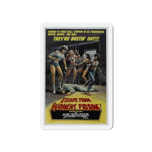 ESCAPE FROM WOMENS PRISON 1978 Movie Poster - Refrigerator Magnet 6 Inch - The Sticker Space