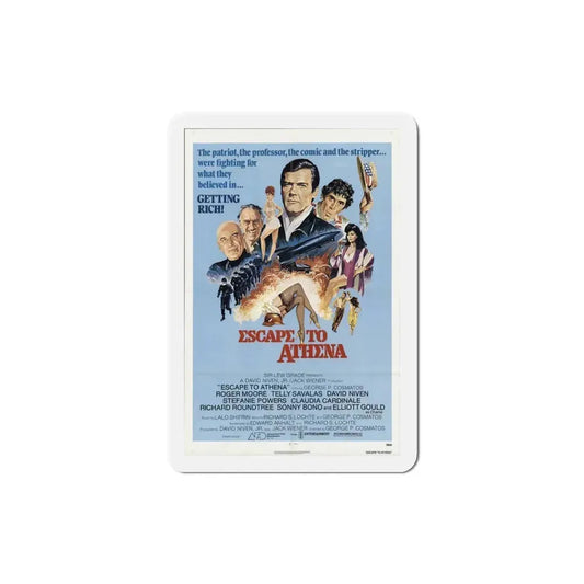 Escape to Athena 1979 Movie Poster Refrigerator Magnet 3 Inch - The Sticker Space