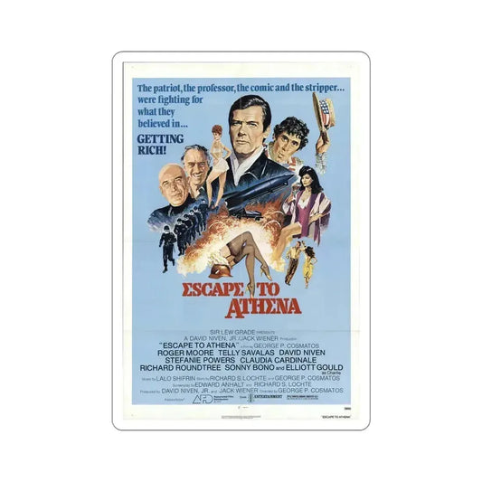Escape to Athena 1979 Movie Poster STICKER Vinyl Die-Cut Decal 6 Inch - The Sticker Space