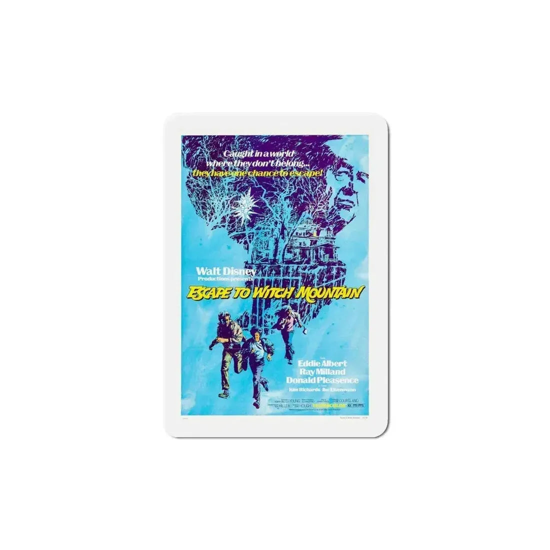 Escape to Witch Mountain 1975 Movie Poster Refrigerator Magnet 6 Inch - The Sticker Space