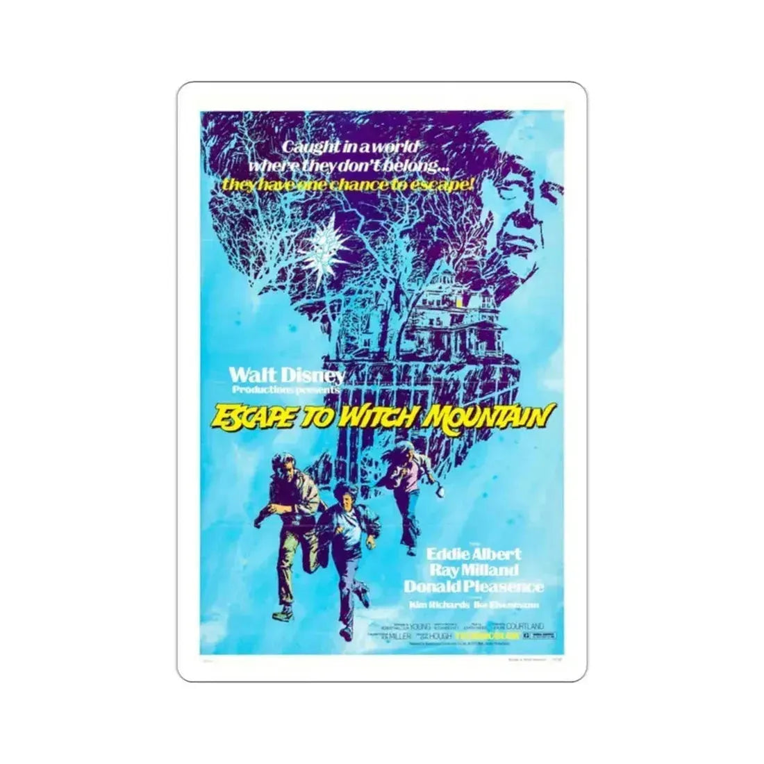 Escape to Witch Mountain 1975 Movie Poster STICKER Vinyl Die-Cut Decal 2 Inch - The Sticker Space