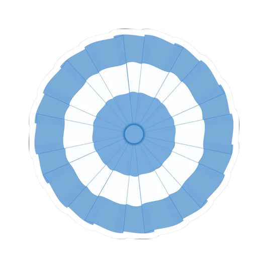 Escarapela argentina (Argentina) (Coat of Arms) STICKER Vinyl Kiss-Cut Decal 2 Inch White - The Sticker Space