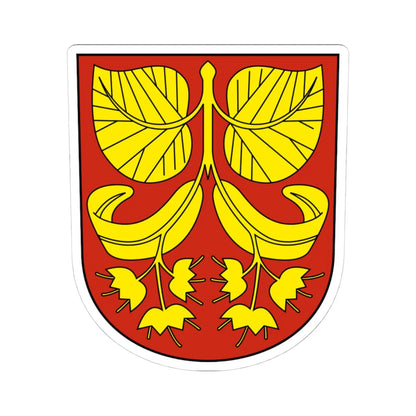 Eschlikon-blazon (Switzerland) (Coat of Arms) STICKER Vinyl Kiss-Cut Decal 4 Inch White - The Sticker Space