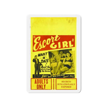 ESCORT GIRL 1941 Movie Poster - Refrigerator Magnet 2 Inch - The Sticker Space