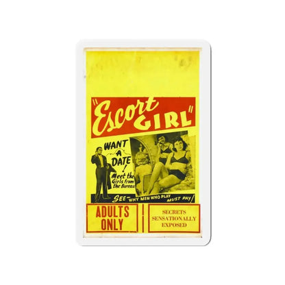 ESCORT GIRL 1941 Movie Poster - Refrigerator Magnet 4 Inch - The Sticker Space