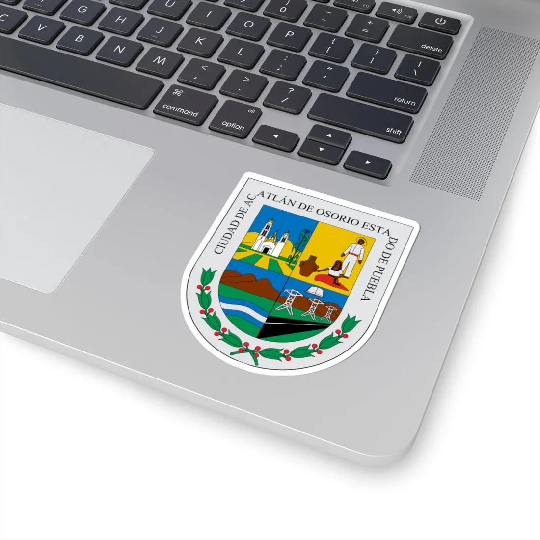 Escudo Acatlán (Mexico) (Coat of Arms) STICKER Vinyl Kiss-Cut Decal - The Sticker Space